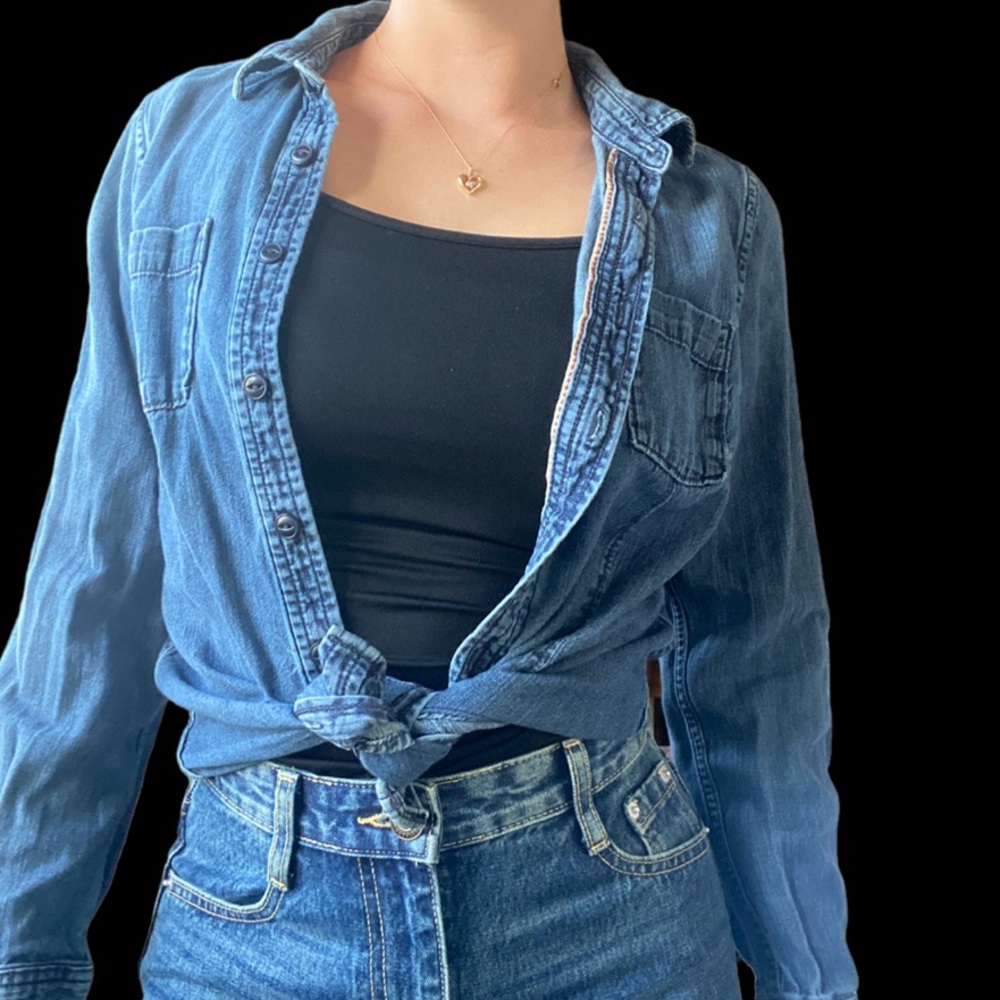 Denim Button Down - image 3